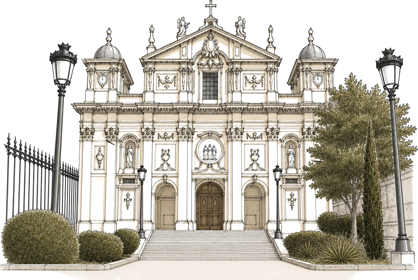 Ilustración Santa Bárbara