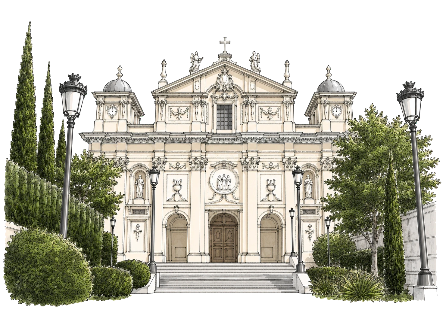 Ilustración Santa Bárbara